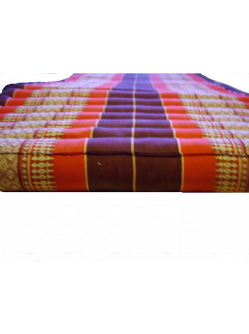 Hajtható thai masszázs matrac BORDÓ-PIROS-PÁLMAMINTÁS -80 cm