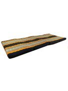 Hajtható thai masszázs matrac FEKETE-NARANCS-PÁLMAMINTÁS -80 cm